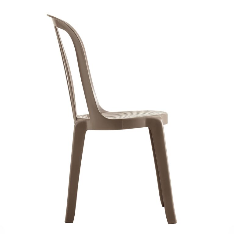 Grosfillex B2C - Chaise de jardin Miami bistrot – Taupe