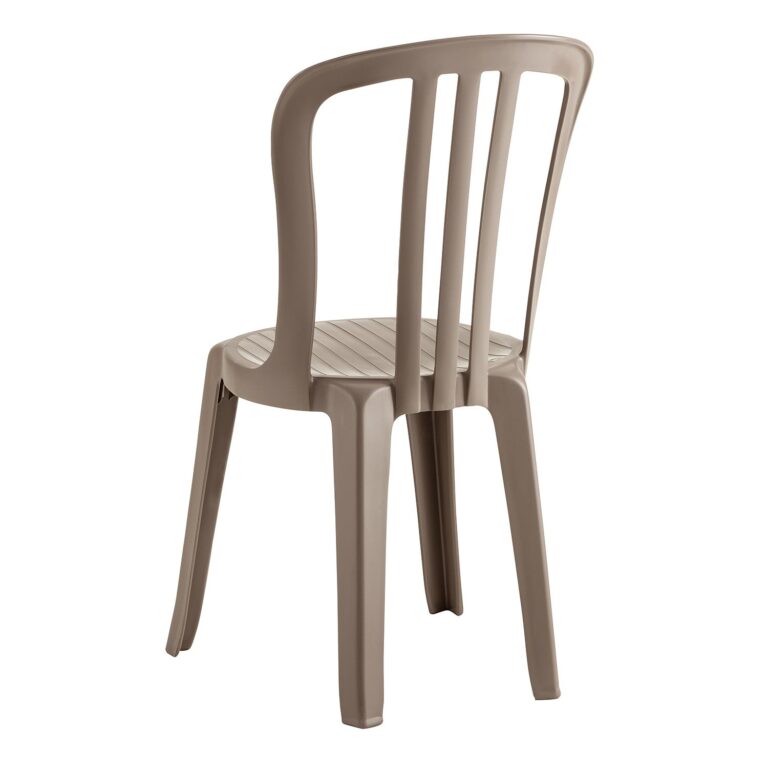 Grosfillex B2C - Chaise de jardin Miami bistrot – Taupe