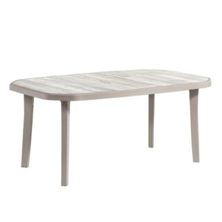 Table résine d’extérieur Nordic 165 x 100 cm par la marque Grosfillex Grosfillex - Table résine d’extérieur Nordic 165 x 100 cm