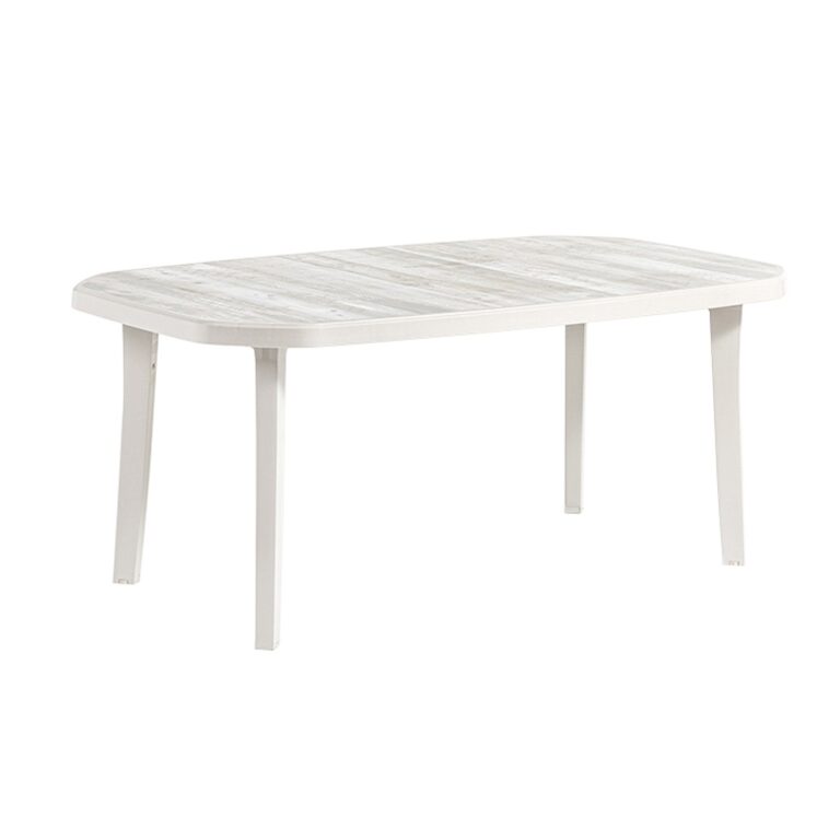 Grosfillex B2C - Table résine d'extérieur Nordic 165 x 100 cm – Taupe