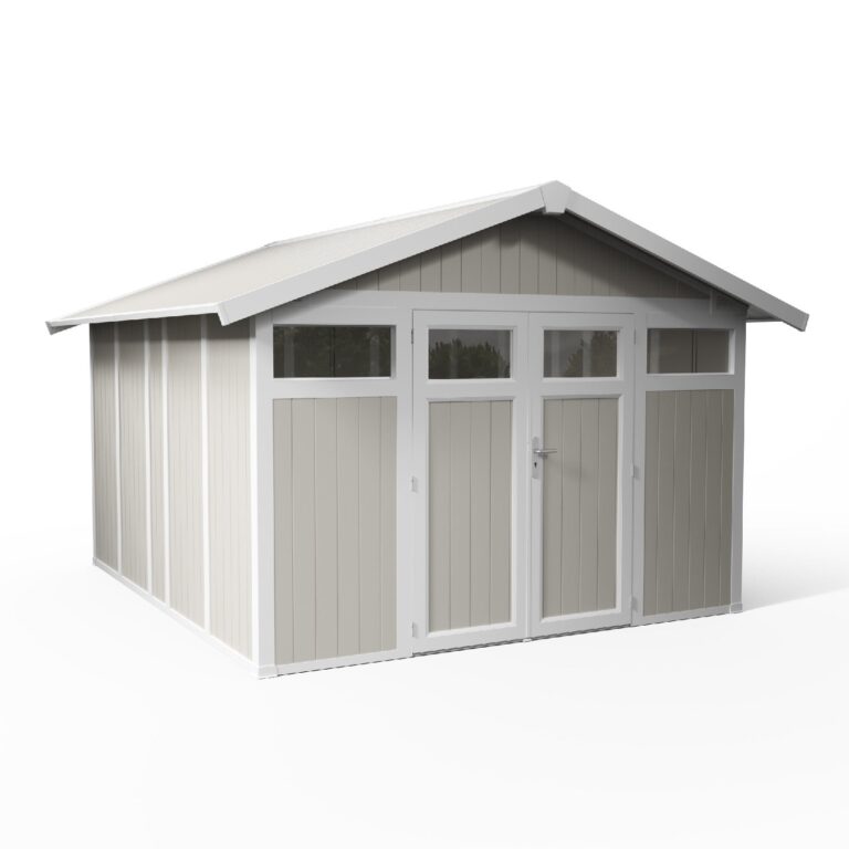 9827 Grosfillex B2C - Abri de jardin 11 m² gris - vert Utility – Gris-vert