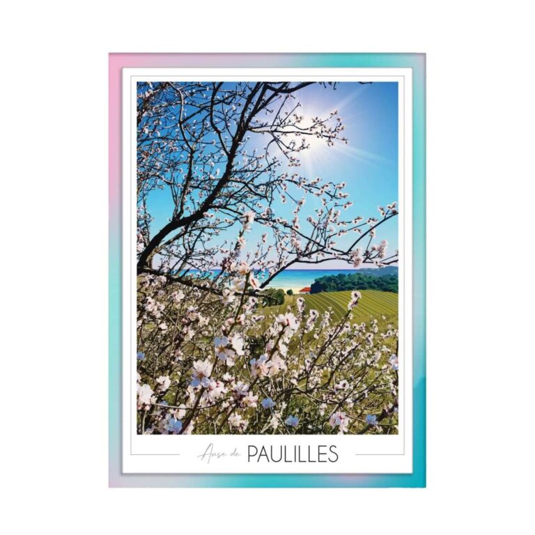 Foliove - Affiche Anse de Paulilles - Amandiers – 100x140 cm (B0)