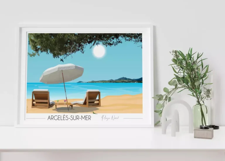 Foliove - Affiche Argelès sur Mer Côte Vermeille – 100x140 cm (B0)