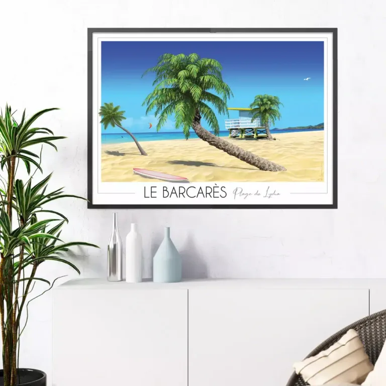 Foliove - Affiche Le Barcarès – 100x140 cm (B0)