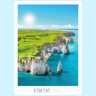 Affiche Étretat par la marque Foliove Foliove - Affiche Étretat