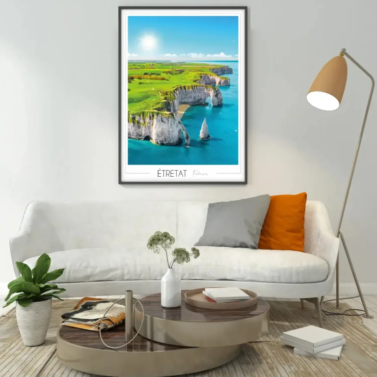 Foliove - Affiche Étretat – 50x70 cm (B2)