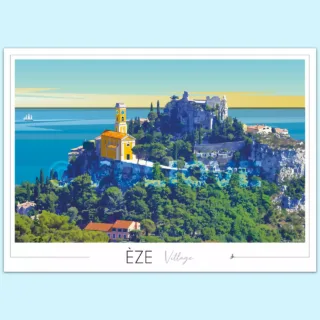 Foliove - Affiche Eze village