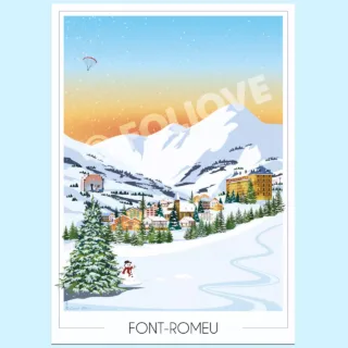 Affiche Font-Romeu par la marque Foliove Foliove - Affiche Font-Romeu