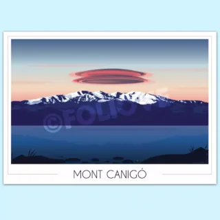 Affiche Mont Canigó par la marque Foliove Foliove - Affiche Mont Canigó