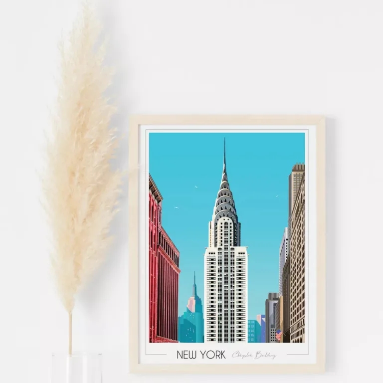 Foliove - Affiche New York Chrysler Building – 50x70 cm (B2)