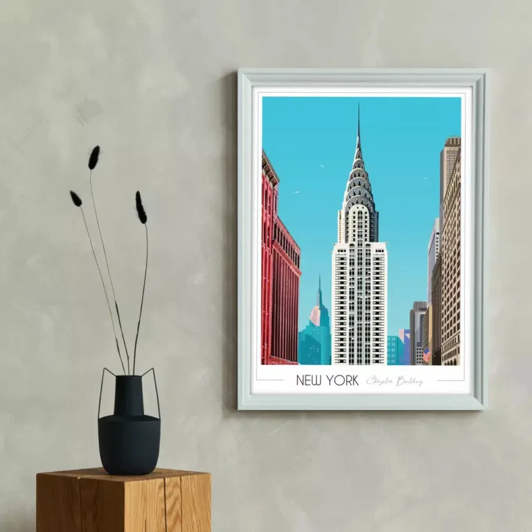 Foliove - Affiche New York Chrysler Building – 50x70 cm (B2)