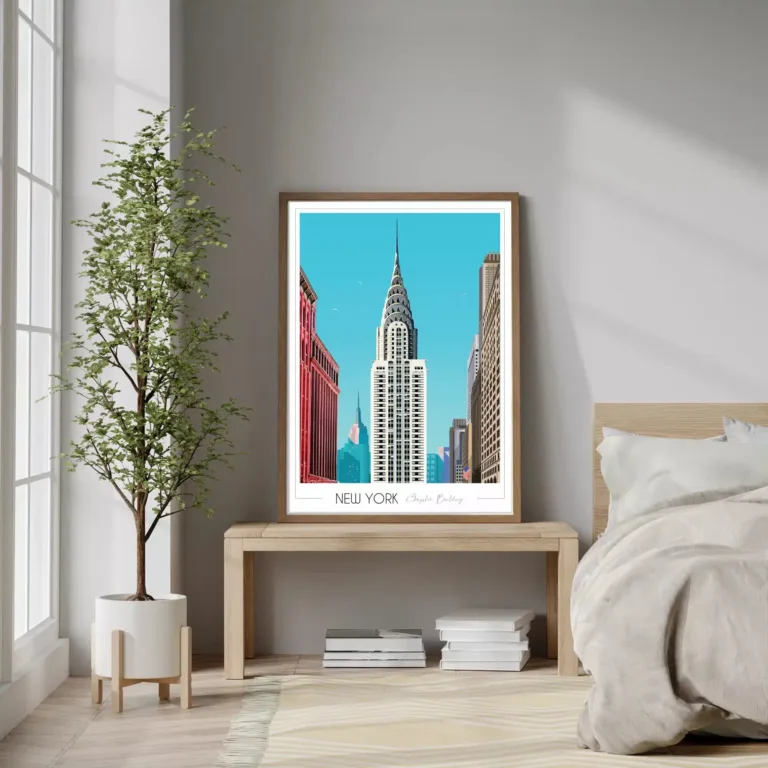 Foliove - Affiche New York Chrysler Building – 50x70 cm (B2)