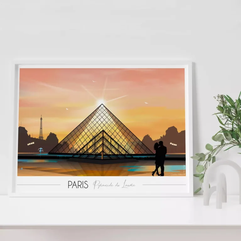 Foliove - Affiche Paris Louvre – 50x70 cm (B2)