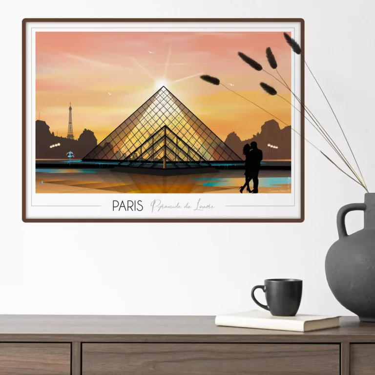Foliove - Affiche Paris Louvre – 50x70 cm (B2)