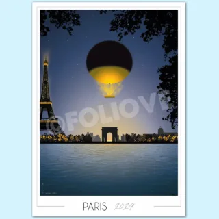 Foliove - Affiche Paris 2024 Vasque Olympique