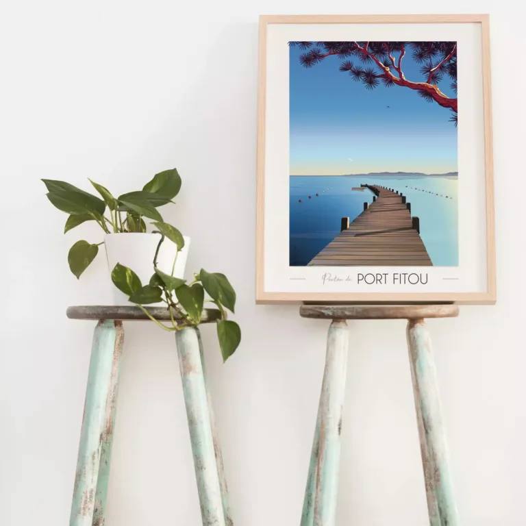 Foliove - Affiche Port Fitou – 21x30 cm (A4)