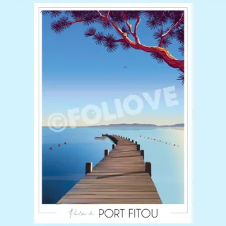 Affiche Port Fitou par la marque Foliove Foliove - Affiche Port Fitou