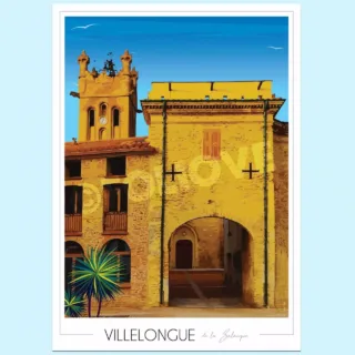 Affiche Villelongue de la Salanque par la marque Foliove Foliove - Affiche Villelongue de la Salanque