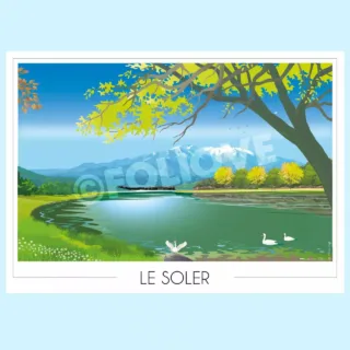 Affiche Le Soler Lac par la marque Foliove Foliove - Affiche Le Soler Lac
