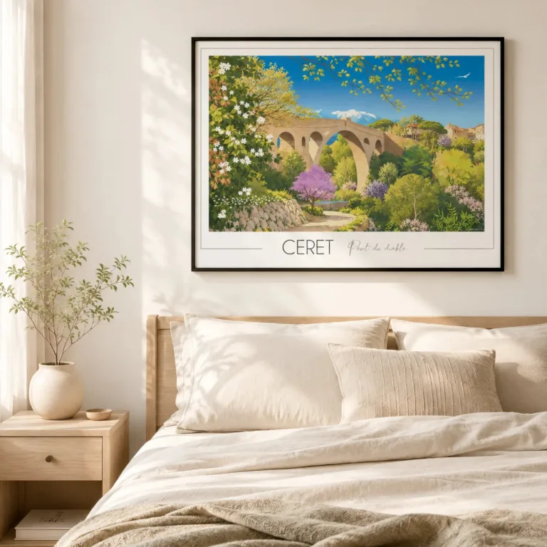 Foliove - Affiche de Céret - Pont du Diable – B0 (100 x 140 cm)