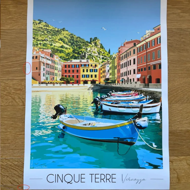 Foliove - Affiche Cinque Terre – Vernazza | Imparfaite 30x42 cm – 30x42 cm (A3)