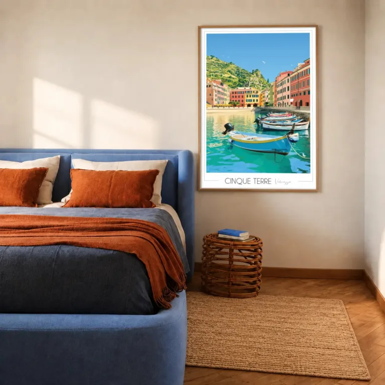 Foliove - Affiche Cinque Terre – Vernazza – 100x140 cm (B0)