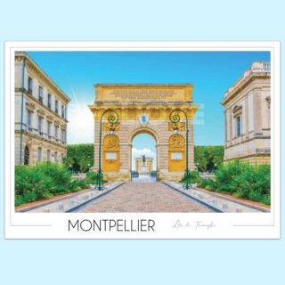 Affiche Montpellier Arc de Triomphe par la marque Foliove Foliove - Affiche Montpellier Arc de Triomphe