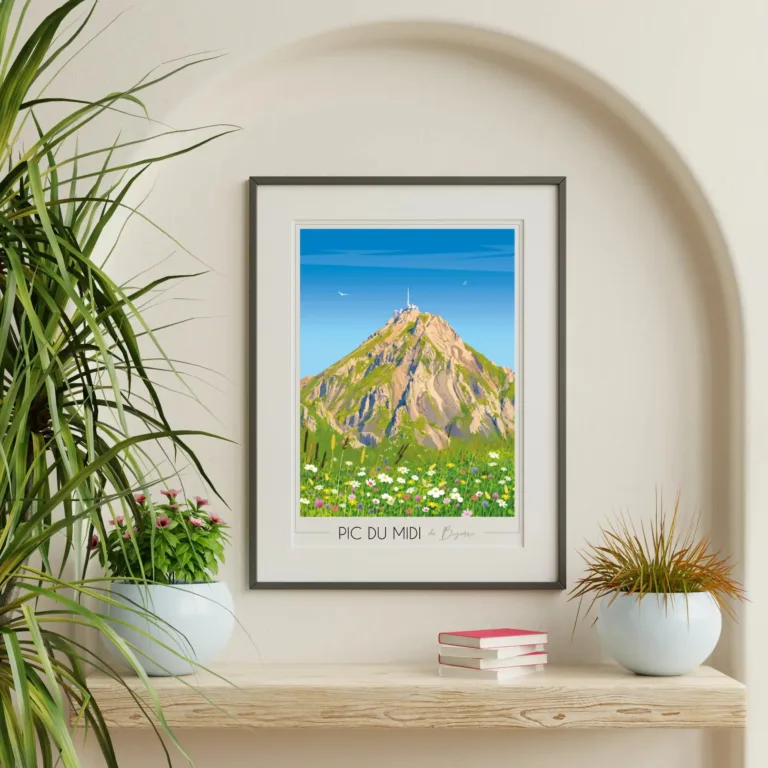 Foliove - Affiche Pic du Midi de Bigorre - Été – 100x140 cm (B0)