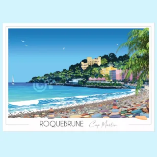 Foliove - Affiche Roquebrune Cap Martin