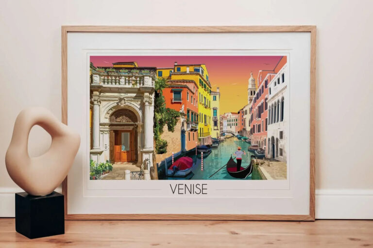 Foliove - Affiche de Venise – 100x140 cm (B0)