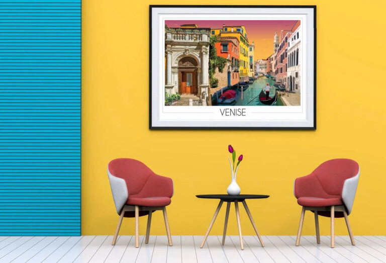 Foliove - Affiche de Venise – 100x140 cm (B0)