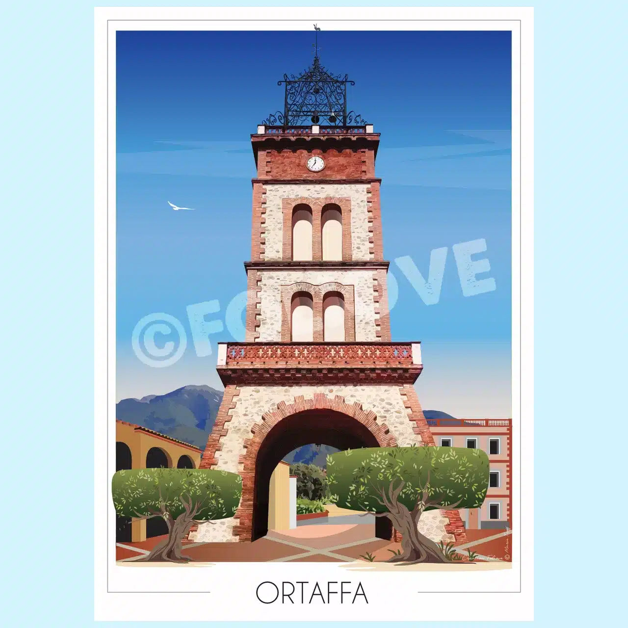 Foliove - Affiche Ortaffa – 21x30 cm (A4)