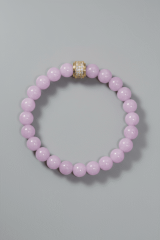 Bracelet Homme Kunzite Or Jaune par la marque NEIJE NEIJE - Bracelet Homme Kunzite Or Jaune