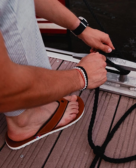 Couleur Tong - Tong Cuir Tannage Végétal CENTURI – 40-41