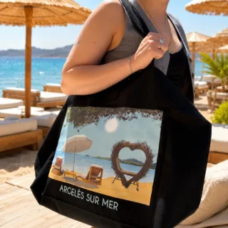 Cabas XXL Argeles-sur-mer par la marque Foliove Foliove - Cabas XXL Argeles-sur-mer