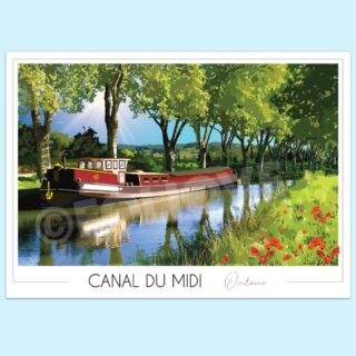 Affiche Canal du Midi par la marque Foliove Foliove - Affiche Canal du Midi