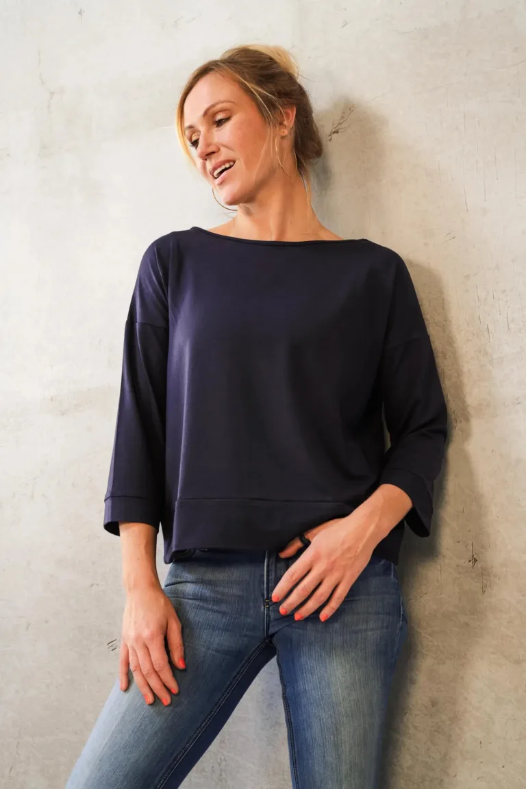 Thelma Rose - Sweat col bateau Cléa – T3 (42/44) / Noir