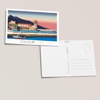 Carte postale Collioure Port par la marque Foliove Foliove - Carte postale Collioure Port