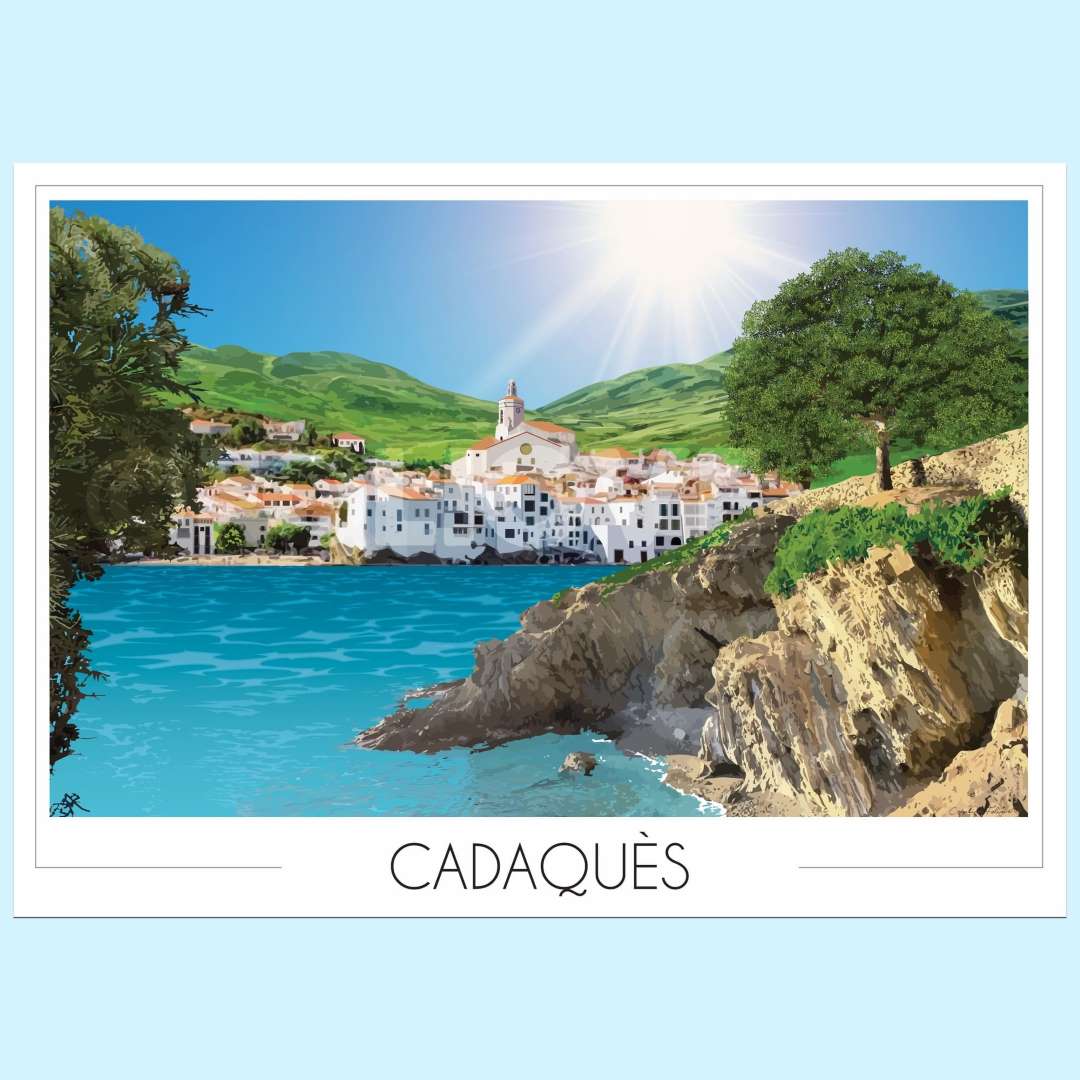FOLIOVE cadaques 1 Foliove - Affiche Cadaqués – 50x70 cm (B2)