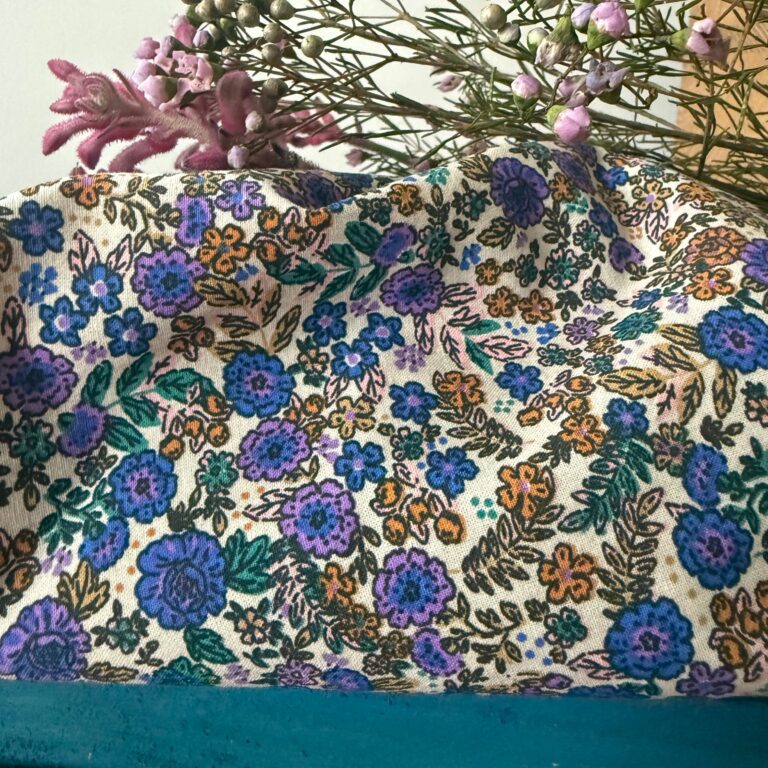 Quintessence - Bermuda Eline - coton Champs de violettes – XXL