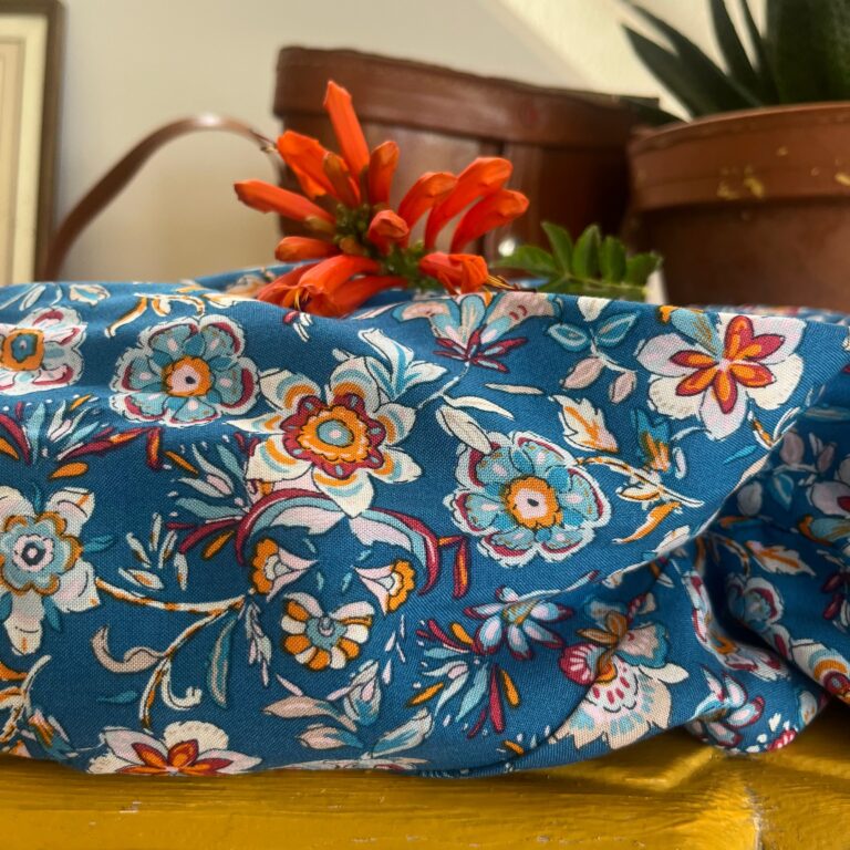 Meta SS25 - Jupe Sarah - viscose bouquet turquoise – XXXL