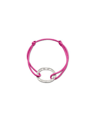 Bracelet Bastille – 10 francs argent – Rose Vif par la marque LE SOU FRANÇAIS LE SOU FRANÇAIS - Bracelet Bastille – 10 francs argent – Rose Vif