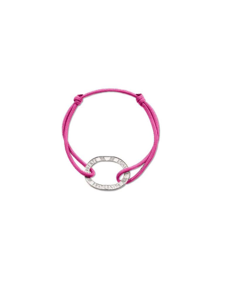 LSF 10F 0005 Le Sou Français - Bracelet Bastille - 10 francs argent - Rose Vif
