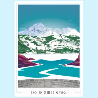 Affiche Font Romeu – Lac des Bouillouses par la marque Foliove Foliove - Affiche Font Romeu – Lac des Bouillouses