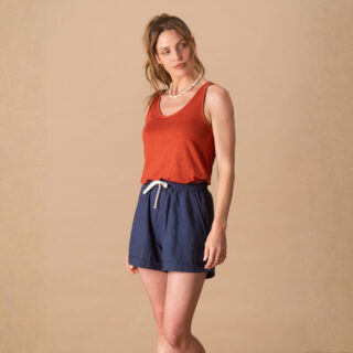 Le short 100% Lin Français – Femme par la marque Le t-shirt Propre Le t-shirt Propre - Le short 100% Lin Français – Femme