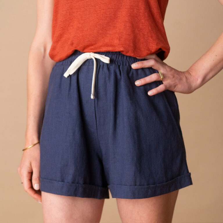 Le T-Shirt Propre - Le short 100% Lin Français - Femme – Beige / XL