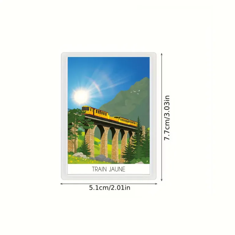 Foliove - Magnet Train Jaune Pont Séjourné