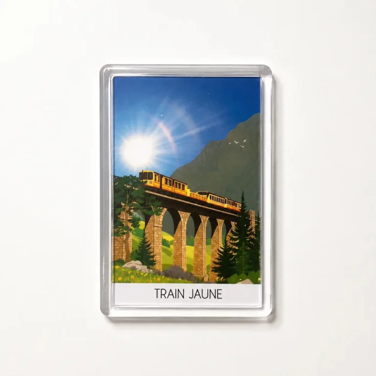 Foliove - Magnet Train Jaune Pont Séjourné