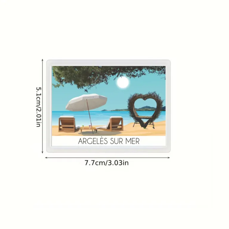 Foliove - Magnet Cœur Argelès-sur-Mer plage