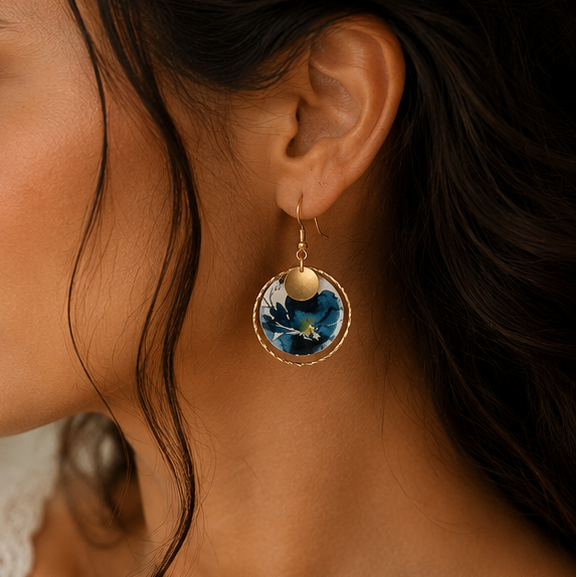 lili-bellule - MOOREA – Bleu / Or